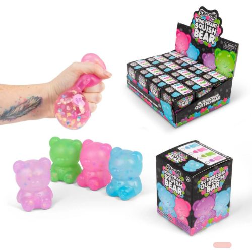 Bild von SCRUNCHEMS KIND HEART SQUISH BEAR, Squeeze Bären, ca.7cm, Box, Display - VE 12