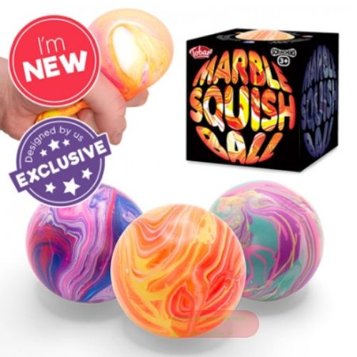 Bild von SCRUNCHEMS MARBLE SQUISH BALL, Quetschball marmoriert, ca.6cm, Box - VE 12