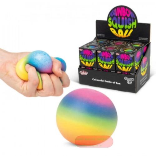 Bild von SCRUNCHEMS RAINBOW SQUISH BALL, Quetschball regenbogenfarben, ca.6cm, Box - VE 12