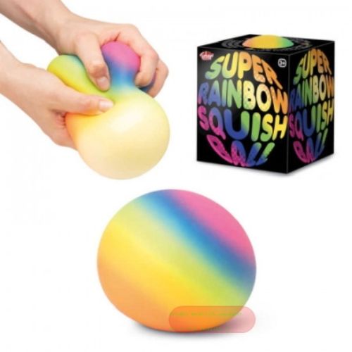 Bild von SCRUNCHEMS RAINBOW SUPER SQUISH BALL, Quetschball Regenbogen, ca.12cm, Box - VE 6