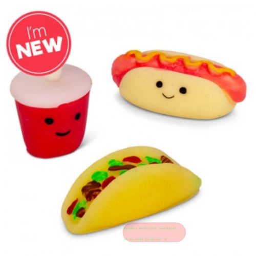 Bild von SCRUNCHEMS SQUISHY BUDDIES - FAST FOOD, ca.4cm, Box, Display - VE 24