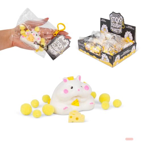 Bild von SCRUNCHEMS STICKY SQUISHY HAMSTER, Hamster, ca.6cm, Box, Display - VE 12