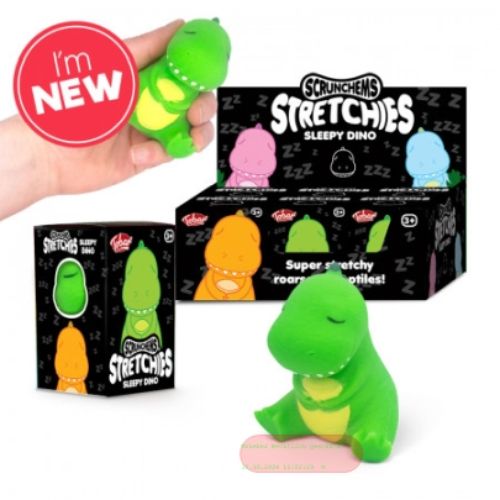 Bild von SCRUNCHEMS STRETCHIES SLEEPY DINO, Stretch Dino, 6cm, Box, im Display - VE 12