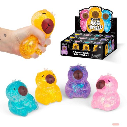 Bild von SCRUNCHEMS SUGAR CAPYBARA, Wasserschwein Squeeze, ca.8cm, gemischt, Box, Display - VE 12