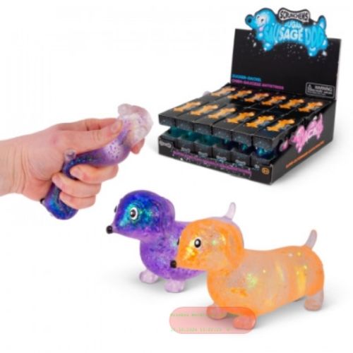 Bild von SCRUNCHEMS SUGAR SAUSAGE DOG, Hunde Squeeze, ca.11cm, gemischt, Box, Display - VE 12