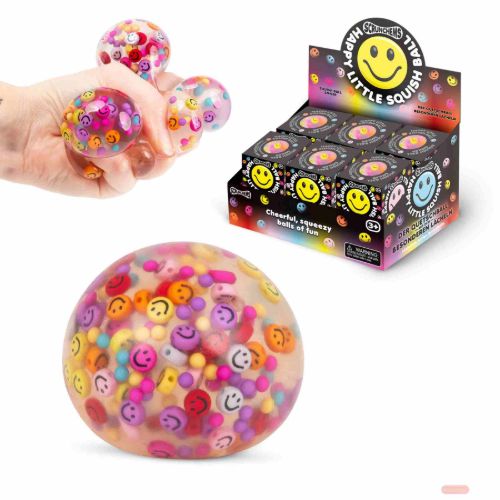Bild von SCRUNCHEMS THE HAPPY LITTLE SQUISH BALL, Smilie Squeeze, ca.7cm, Box, Display - VE 12