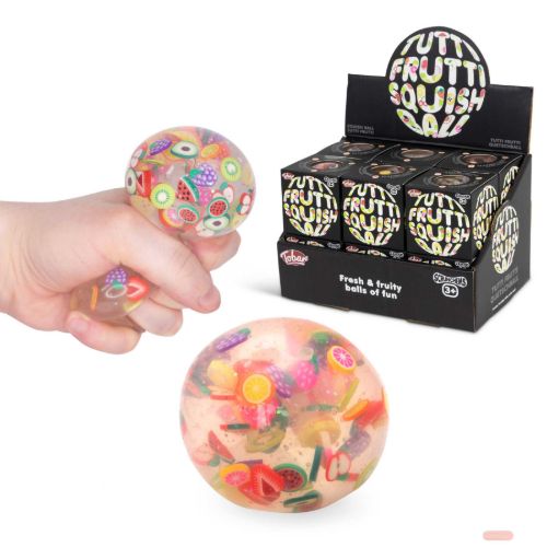 Bild von SCRUNCHEMS TUTTI FRUTTI SQUISH BALL, Quetschball Früchte, ca.6cm, Box - VE 12