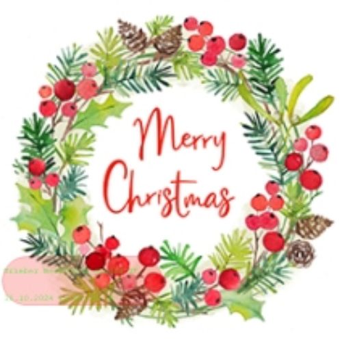 Bild von Servietten 25x25cm, Atelier Cocktail Aquarellkranz - VE 6