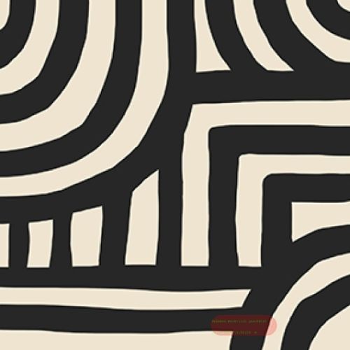 Bild von Servietten 25x25cm, Atelier Cocktail Labyrinth noir - VE 6