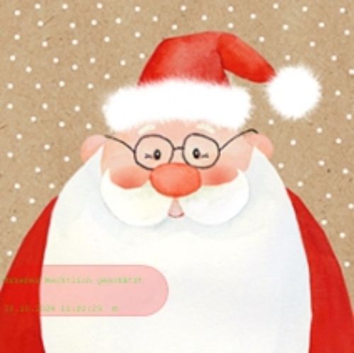 Bild von Servietten 25x25cm, Atelier Cocktail Lieber Nikolaus - VE 6