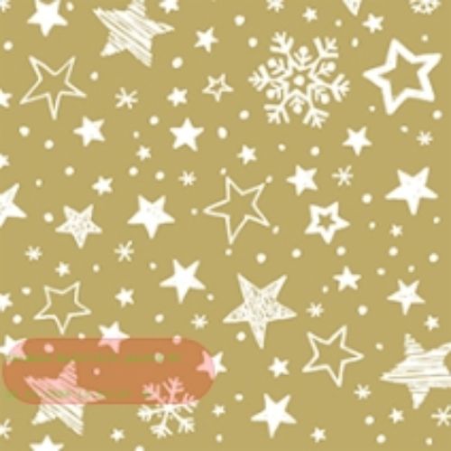 Bild von Servietten 25x25cm, Atelier Cocktail Lovely Stars gold - VE 6