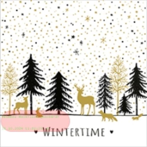 Bild von Servietten 25x25cm, Atelier Cocktail Modern Wintertime - VE 6