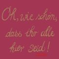 Bild von Servietten 25x25cm, Atelier Cocktail Oh, wie schön dass Ihr alle hier seid burgund - VE 6