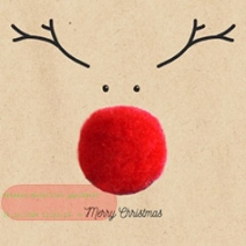 Bild von Servietten 25x25cm, By Nature Big red Nose - VE 6