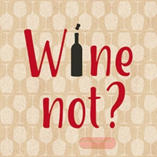 Bild von Servietten 25x25cm, By Nature Cocktail Wine not - VE 6