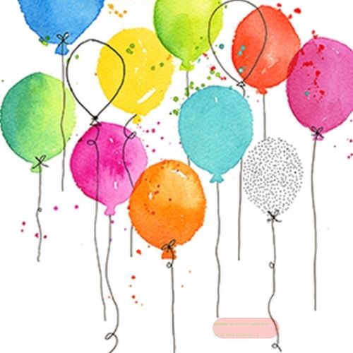 Bild von Servietten 33x33cm, A.L.C. Baloon Party - VE 6
