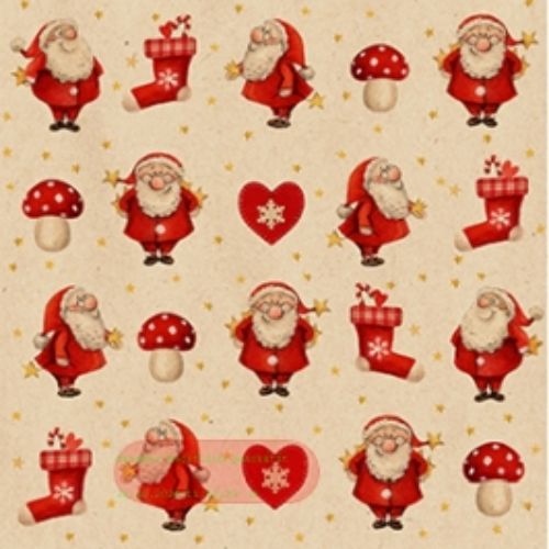 Bild von Servietten 33x33cm, By Nature Little Nick - VE 6