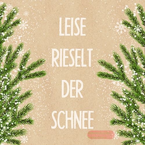 Bild von Servietten 33x33cm, By Nature Natural Snow - VE 6