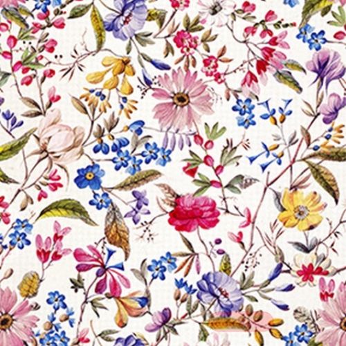 Bild von Servietten 33x33cm, A.L.C. Florentina weiss - VE 6