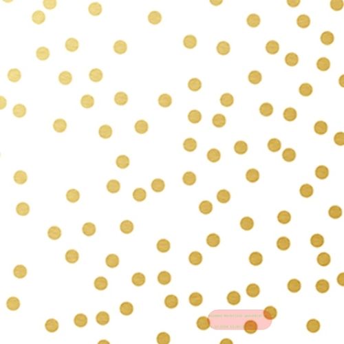 Bild von Servietten 33x33cm, A.L.C. Golden Dots weiss - VE 6