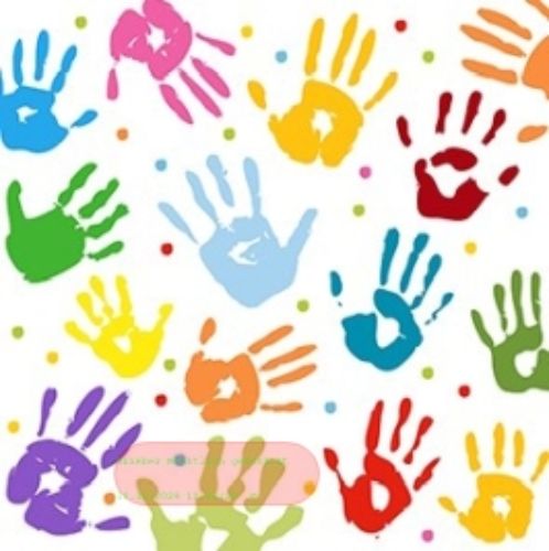 Bild von Servietten 33x33cm, A.L.C. Hallo Hands - VE 6