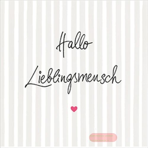 Bild von Servietten 33x33cm, A.L.C. Hallo Stripes - VE 6