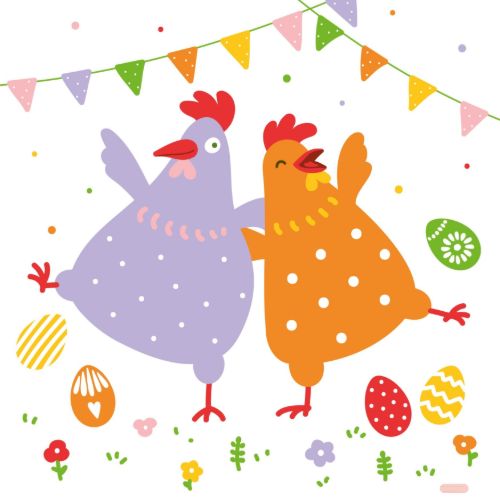 Bild von Servietten 33x33cm, Atelier Funny Chicks - VE 6