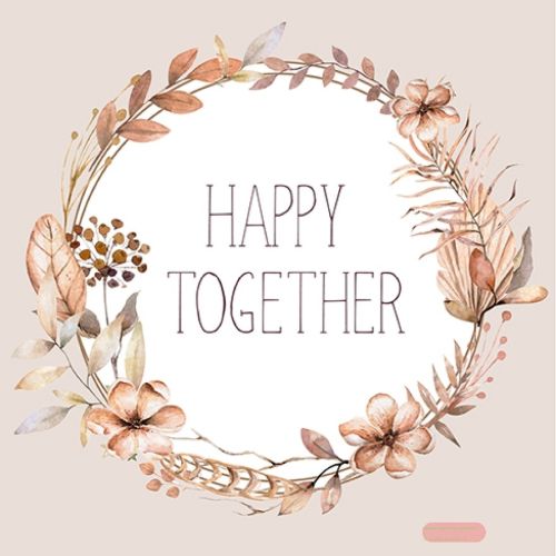 Bild von Servietten 33x33cm, Atelier Happy Together - VE 6