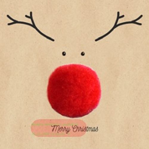 Bild von Servietten 33x33cm, By Nature Big red Nose - VE 6