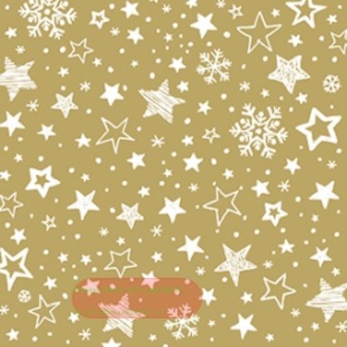 Bild von Servietten 33x33cm, Atelier Lovely Stars gold - VE 6