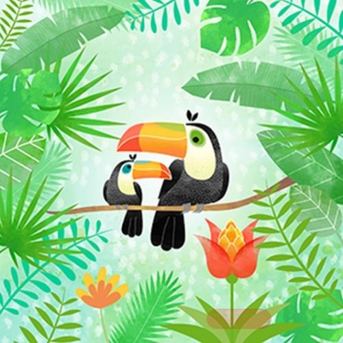 Bild von Servietten 33x33cm, A.L.C. Tucans - VE 6