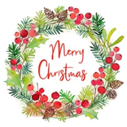 Bild von Servietten 33x33cm, Atelier Aquarellkranz - VE 6