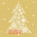 Bild von Servietten 33x33cm, Atelier Big Crystal Tree gold - VE 6