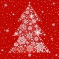 Bild von Servietten 33x33cm, Atelier Big Crystal Tree rot - VE 6