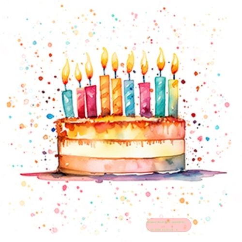 Bild von Servietten 33x33cm, Atelier Cake Party - VE 6