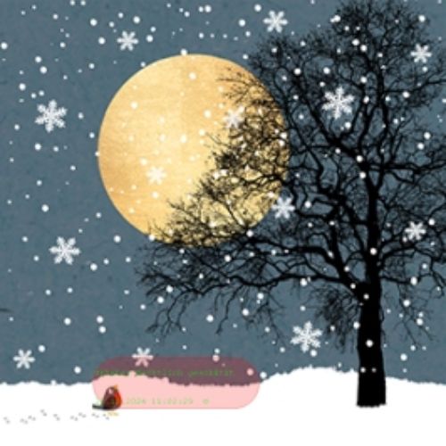 Bild von Servietten 33x33cm, Atelier Christmas Moonlight Night - VE 6