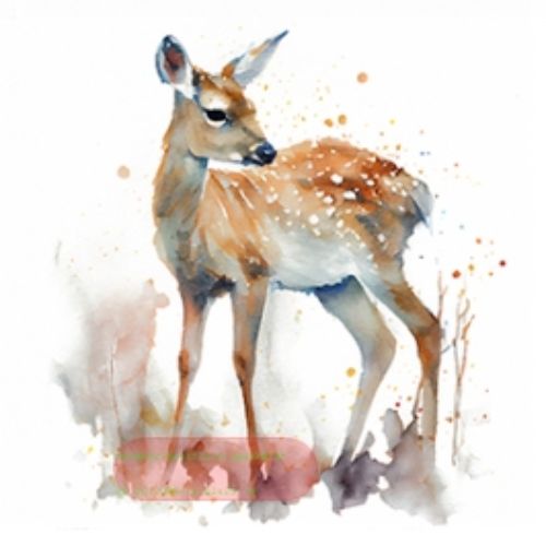Bild von Servietten 33x33cm, Atelier Deer - VE 6