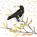 Bild von Servietten 33x33cm, Atelier Elegant Crow - VE 6