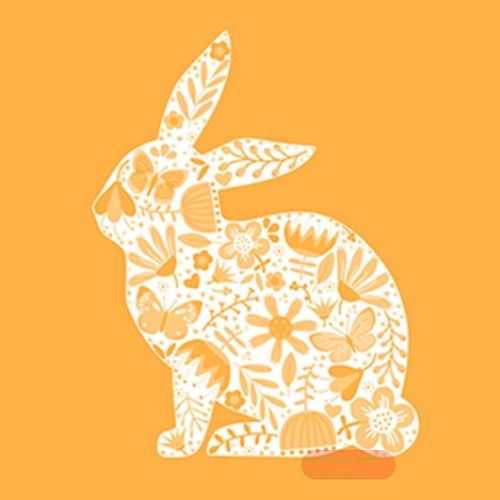 Bild von Servietten 33x33cm, Atelier Flower Bunny - VE 6