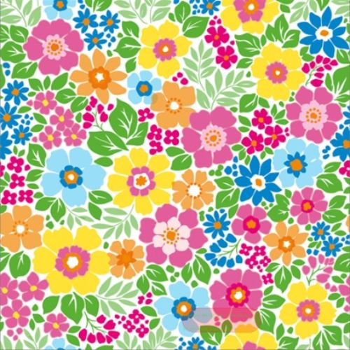 Bild von Servietten 33x33cm, Atelier Lenas Garten bunt - VE 6