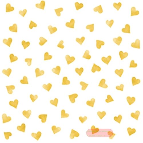 Bild von Servietten 33x33cm, Atelier My Heart gold - VE 6