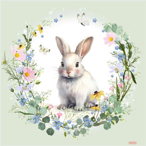 Bild von Servietten 33x33cm, Atelier Soft Bunny - VE 6