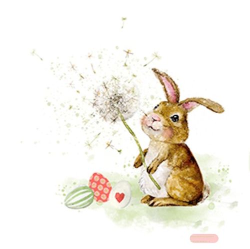 Bild von Servietten 33x33cm, Atelier Spring Bunny - VE 6