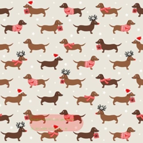 Bild von Servietten 33x33cm, Atelier Weihnachtsdackel - VE 6