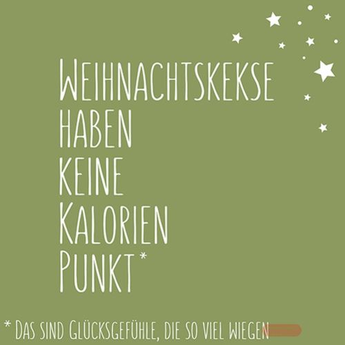 Bild von Servietten 33x33cm, Atelier Weihnachtskekse pistazie - VE 6