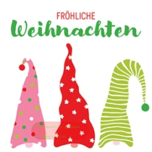 Bild von Servietten 33x33cm, Atelier Wichtelmützen - VE 6