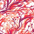 Bild von Servietten 33x33cm, Avantgarde Floating scarlet - VE 6
