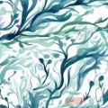 Bild von Servietten 33x33cm, Avantgarde Floating seablue - VE 6