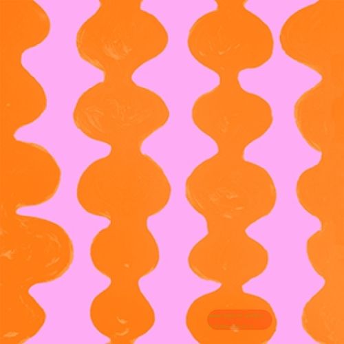 Bild von Servietten 33x33cm, Avantgarde Graphic Waves pink-orange - VE 6
