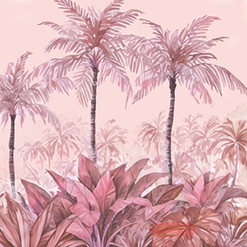 Bild von Servietten 33x33cm, Avantgarde Palm Island pale pink - VE 6